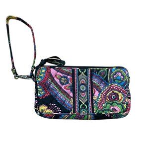Vera Bradley Symphony In Hue Floral Wristlet Mini Bag Made in USA Retired